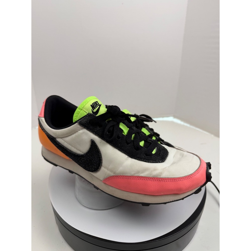 Nike Waffle Black Pink Lime Green Running Walking Tennis Shoe Sneakers Womens 10 - Picture 9 of 16